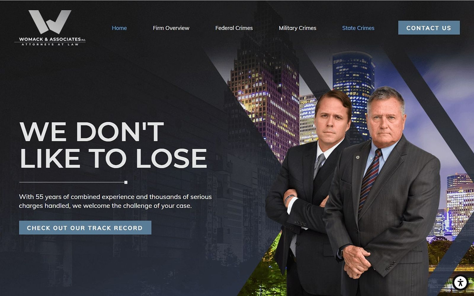 Criminal defense attorney website design