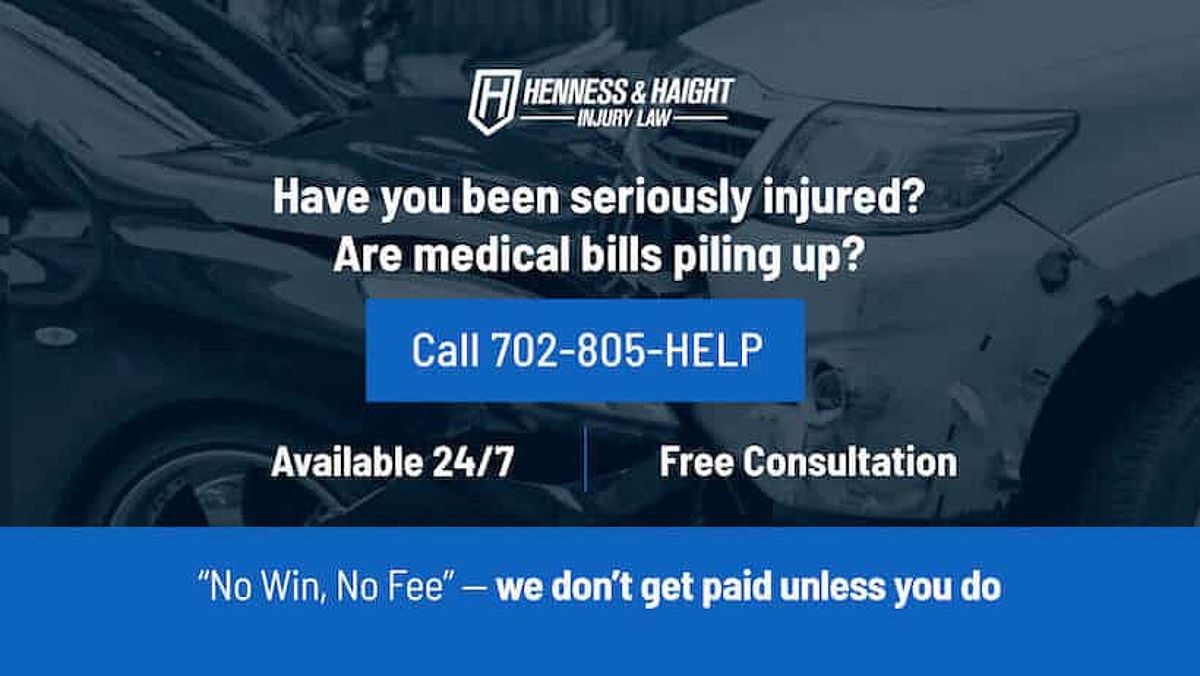 Image promoting assistance for serious injuries and medical bills, encouraging viewers to call for help.